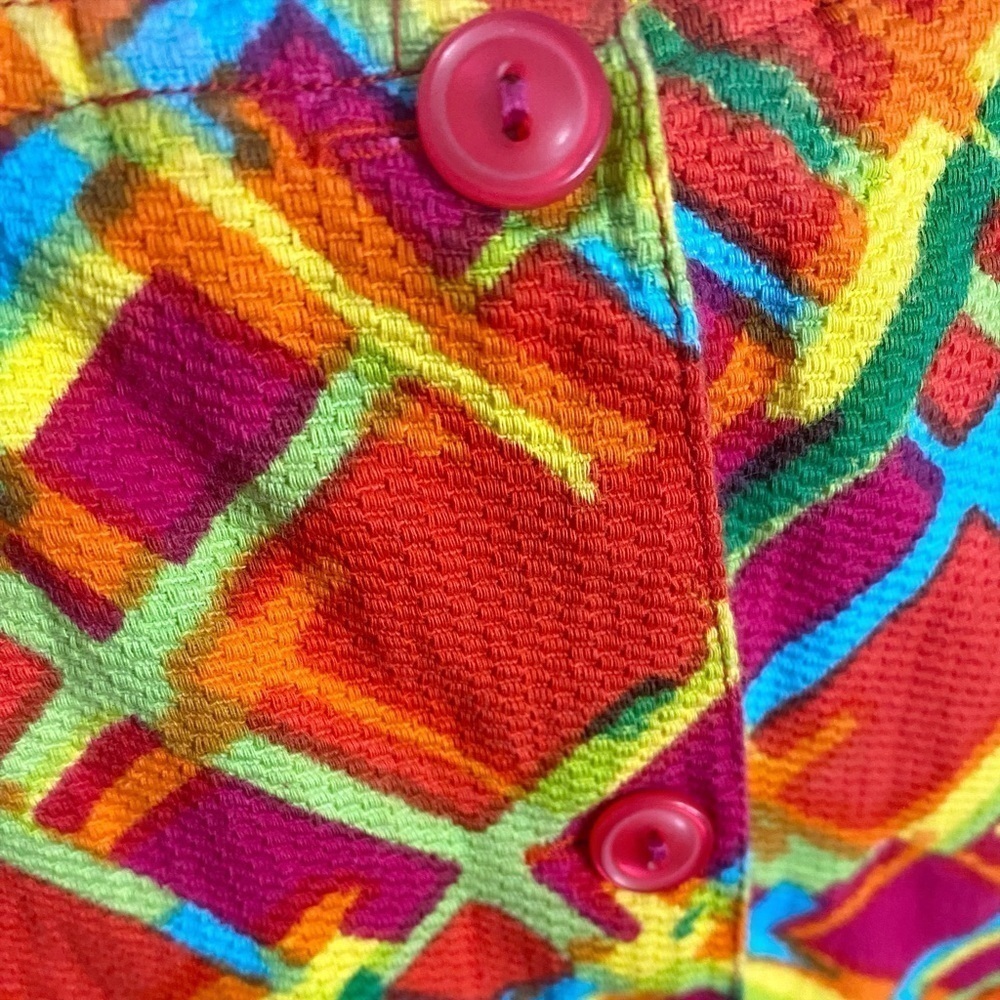 Carolina Colours Vintage Colorful Sleeveless Top - Picture 6 of 13